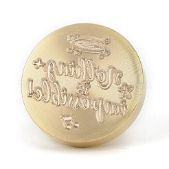 Messing Retro Wachs Siegelstempel&nbsp;AJEW-F045-C13