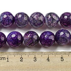 Le vene sfaccettate del drago naturale agatano i branelli dei branelli&nbsp;G-F447-12mm-P09