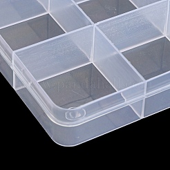 Contenants de perles en plastique transparent&nbsp;CON-YW0001-13