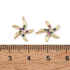 Bunte Zirkonia Charms aus Messing&nbsp;XGRQ3P172-599G