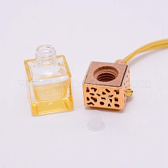Bottiglie di vetro per deodoranti per ambienti appese per auto&nbsp;DJEW-WH0008-10B