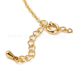 Charm-Armbänder aus Messing mit Mikropavé und Zirkonia für Damen&nbsp;BJEW-P342-05G