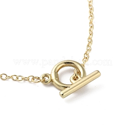 Collane con ciondolo in lega tonda piatta a forma di clessidra ruotata da donna&nbsp;NJEW-G131-01E