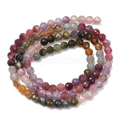 Fili di perline di tormalina multicolore naturale sfumata&nbsp;G-D110-A02-01
