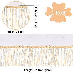 PVC-Pailletten-/Pailletten-Quastenfransen-Polyesterband&nbsp;DIY-WH0308-297B