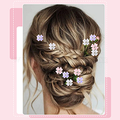 30 attache-cheveux en résine d'alliage de zinc 3 couleurs&nbsp;OHAR-SC0001-16B