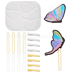 1 Stück Silikonform für DIY-Schmetterlingshaarspangen&nbsp;DIY-TA0016-03