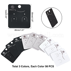 150 Stück 3 Farben PVC-Ohrring-Kartenhalter zur Ohrring-Anzeige&nbsp;CDIS-CA0001-07