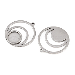 Cabochon-Fassungen für Anhänger aus Edelstahl 304&nbsp;STAS-H240-48P