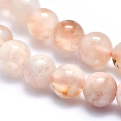 Chapelets de perles en agate naturelle de fleurs de cerisier&nbsp;G-I213-23-6mm