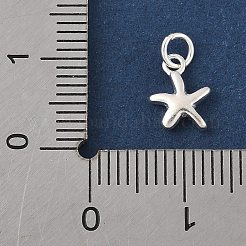 925 Seestern-Anhänger aus Sterlingsilber mit Biegeringen.&nbsp;STER-R013-01S