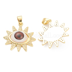 Pendentifs en laiton zircone&nbsp;ZIRC-J025-77G