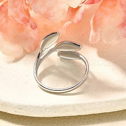 Offene Manschettenringe aus 304 Edelstahl für Unisex&nbsp;RJEW-R010-07S
