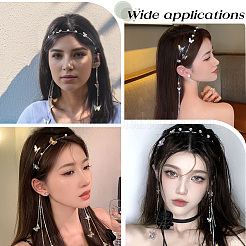 Bandeaux de cheveux en strass en alliage de zinc&nbsp;OHAR-WH20007-01B-P