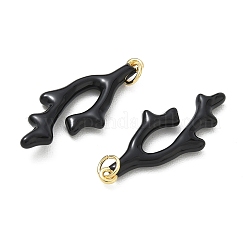 Pendentifs d'émail en laiton &nbsp;KK-CBAD360-14G