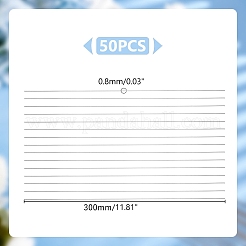 304 Edelstahldraht&nbsp;STAS-WH0050-02B