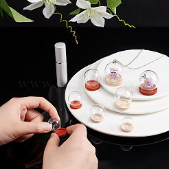 8 ensemble de 8 couvercles de dôme en verre ronds de style&nbsp;AJEW-PH0004-87