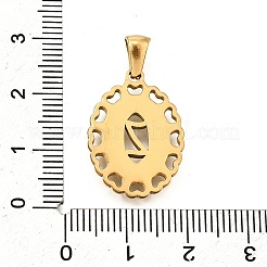 Pendentifs en acier inoxydable 304 doré&nbsp;STAS-K300-02G-Z