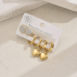 Set di gioielli in acciaio inossidabile Sweetheart 201 per le donne&nbsp;QN3110