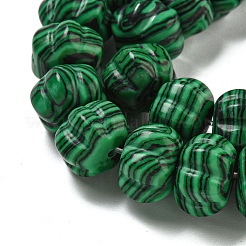 Perline malachite fili sintetici&nbsp;G-G142-A01-01