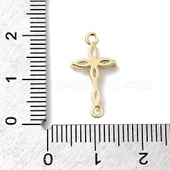 Verbindungsanhänger mit durchsichtigem Zirkonia-Pavé aus Messing&nbsp;KK-H529-39C-G