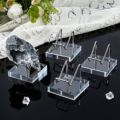 4 Stück Edelstahl-Displayhalter mit quadratischen&nbsp;AJEW-DC0003-34