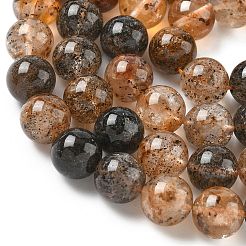 Hilos de cuentas de diamantes herkimer naturales&nbsp;G-Z115-C01-10mm