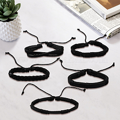 1 Beutel mit verschiedenen verstellbaren Armbändern aus geflochtenem PU-Leder in unterschiedlichen Stilen für Damen und Herren&nbsp;BJEW-CL0001-47C
