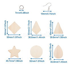 Fabrication de boucles d'oreilles bricolage&nbsp;DIY-TA0001-15P