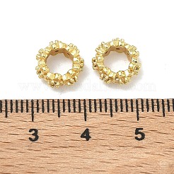 Perles européennes en laiton micro pavées de zircones cubiques transparentes&nbsp;LS-KK-G557-39G