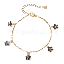 Pulseras de charm de esmalte de la aleación&nbsp;BJEW-JB13169-01