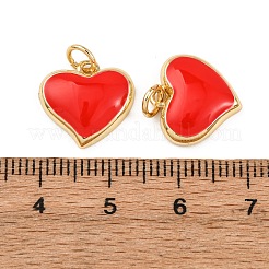 Colgantes de esmalte de latón&nbsp;KK-K408-32G