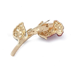 Legierung Rhinestone-Broschen&nbsp;JEWB-H028-02G-01