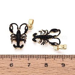 Messing Emaille-Anhänger&nbsp;KK-T080-82A-G