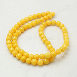 Chapelets de perles rondes en jade de Mashan naturelle&nbsp;X-G-D263-12mm-XS07