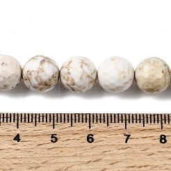 Brins de perles de magnésite naturelle&nbsp;G-P598-E-10mm-03