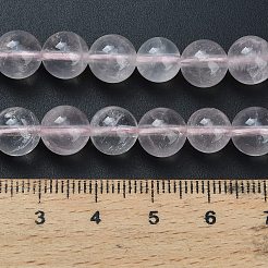 Natürlichen Rosenquarz Perlen Stränge&nbsp;G-G305-A03-8mm