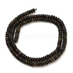 Natürliche goldenen Glanz Obsidian Perlen Stränge&nbsp;G-Z110-B31-2x4mm