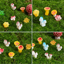 36 stücke 9 arten microlandscape simulation pilz topf gartenarbeit für puppe&nbsp;RESI-SP0001-33