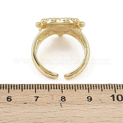 Offene Manschettenringe aus Messing für Damen&nbsp;LS-RJEW-K308-04A-G