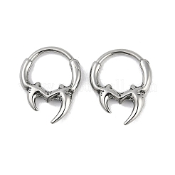 Creolen aus chirurgischem Edelstahl 316 Horn&nbsp;EJEW-G416-28AS
