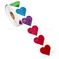 Rollo de pegatinas en forma de corazón&nbsp;DIY-CP0013-99
