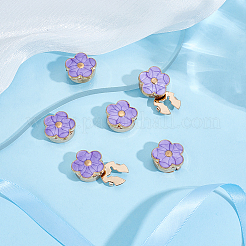 6 bouton de manchette en alliage à motif floral&nbsp;BUTT-ME0001-49