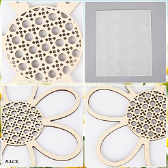 3 Stück Anhänger-Set aus Naturholz.&nbsp;WOOD-WH20002-04B
