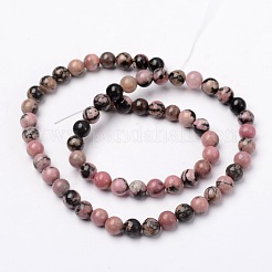 Natur rhodonite runde Perle Stränge&nbsp;G-N0120-17-6mm