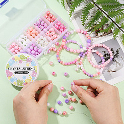 DIY-Kits zur Herstellung von Armbändern aus runden&nbsp;DIY-YW0011-77B