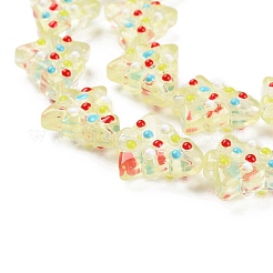 Brins de perles de verre bosselées faites à la main&nbsp;LAMP-F032-08G