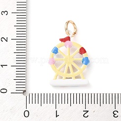 Ciondoli smaltato in ottone&nbsp;KK-CBA05A5-01G-02