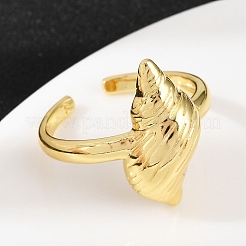 Messing verstellbare Manschette Ringe&nbsp;RJEW-C139-02G