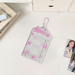2 porte-cartes photo en plastique PVC à motif étoile&nbsp;DIY-CP0013-23A